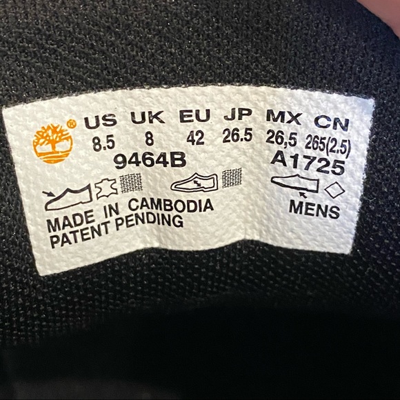 Timberland Davis Square Black Leather Chukka Boots Men’s 8.5 - Picture 12 of 12